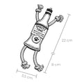 Load image into Gallery viewer, Abmessung Spritz Time Hundespielzeug mit seitlichen Baumwollseilen