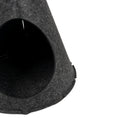 Load image into Gallery viewer, Detailaufnahme Katzenhöhle – Filzstruktur und Eingangsöffnung im Fokus.
