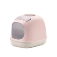 Bild in Galerie-Betrachter laden, Design-Katzentoilette ‚Minù‘ in Rosa/Grau - modernes Katzenklo Made in Italy.