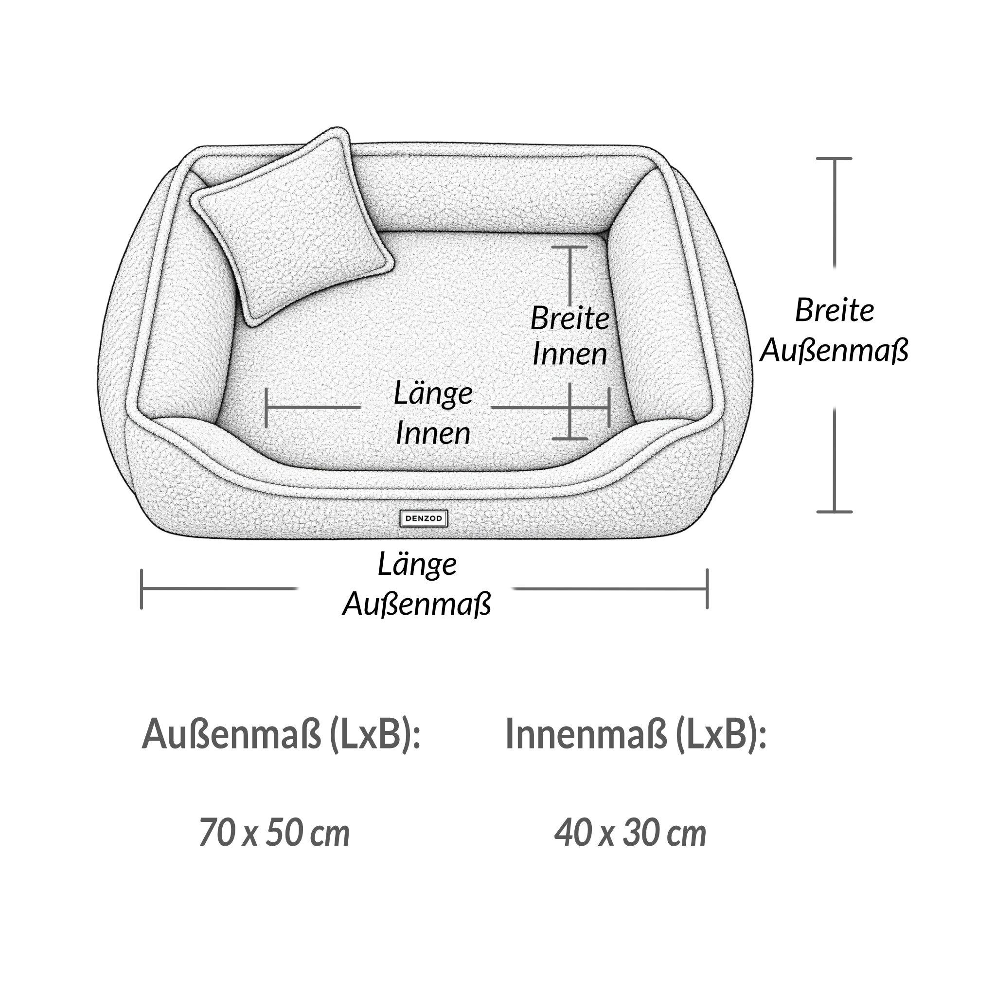 Orthopädisches Katzenbett „ BOUCLÉ“ – weich, formstabil & hochwertig