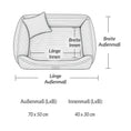 Load image into Gallery viewer, Orthopädisches Katzenbett „CORD“ – weich, formstabil & hochwertig | Made in EU
