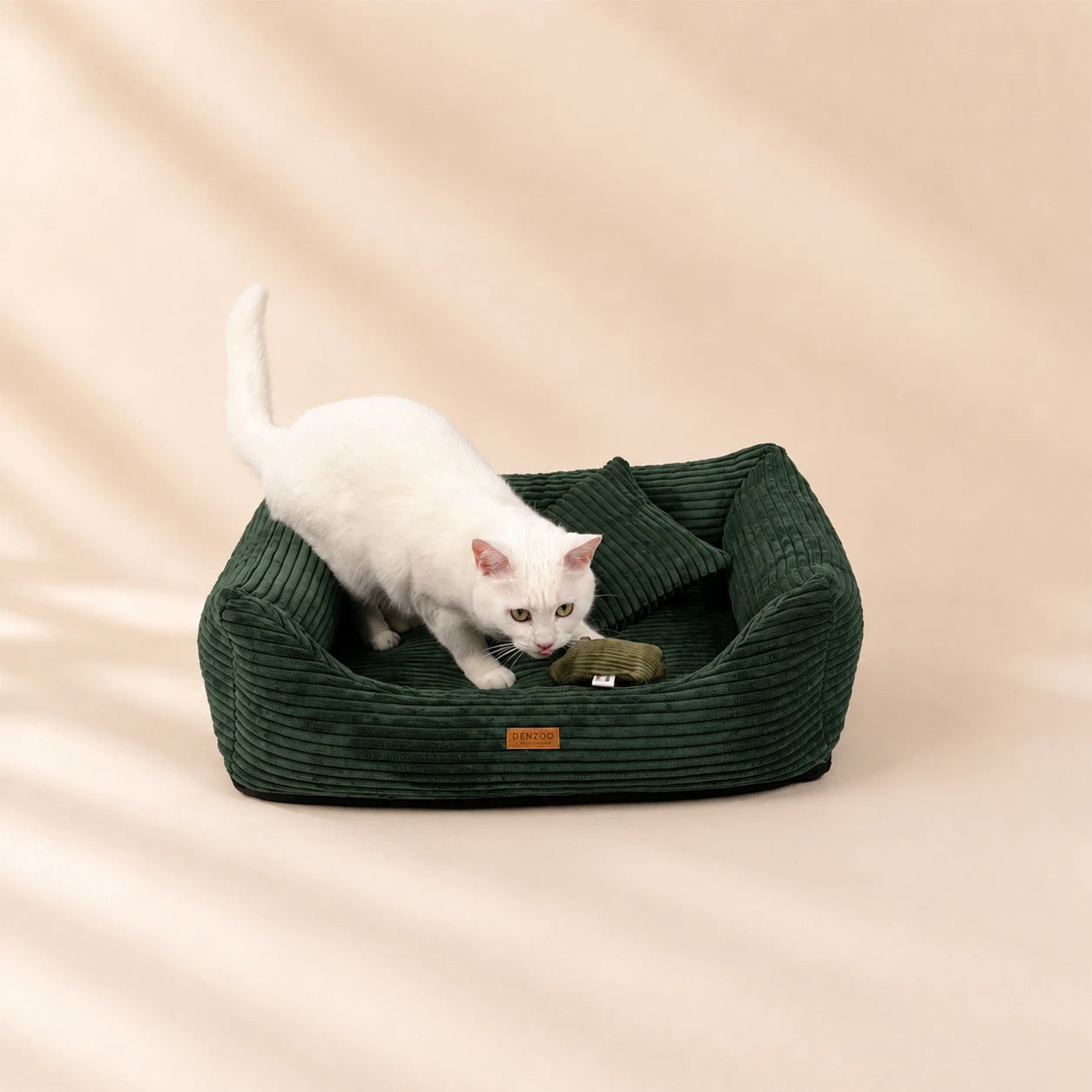 Orthopädisches Katzenbett „CORD“ – weich, formstabil & hochwertig | Made in EU