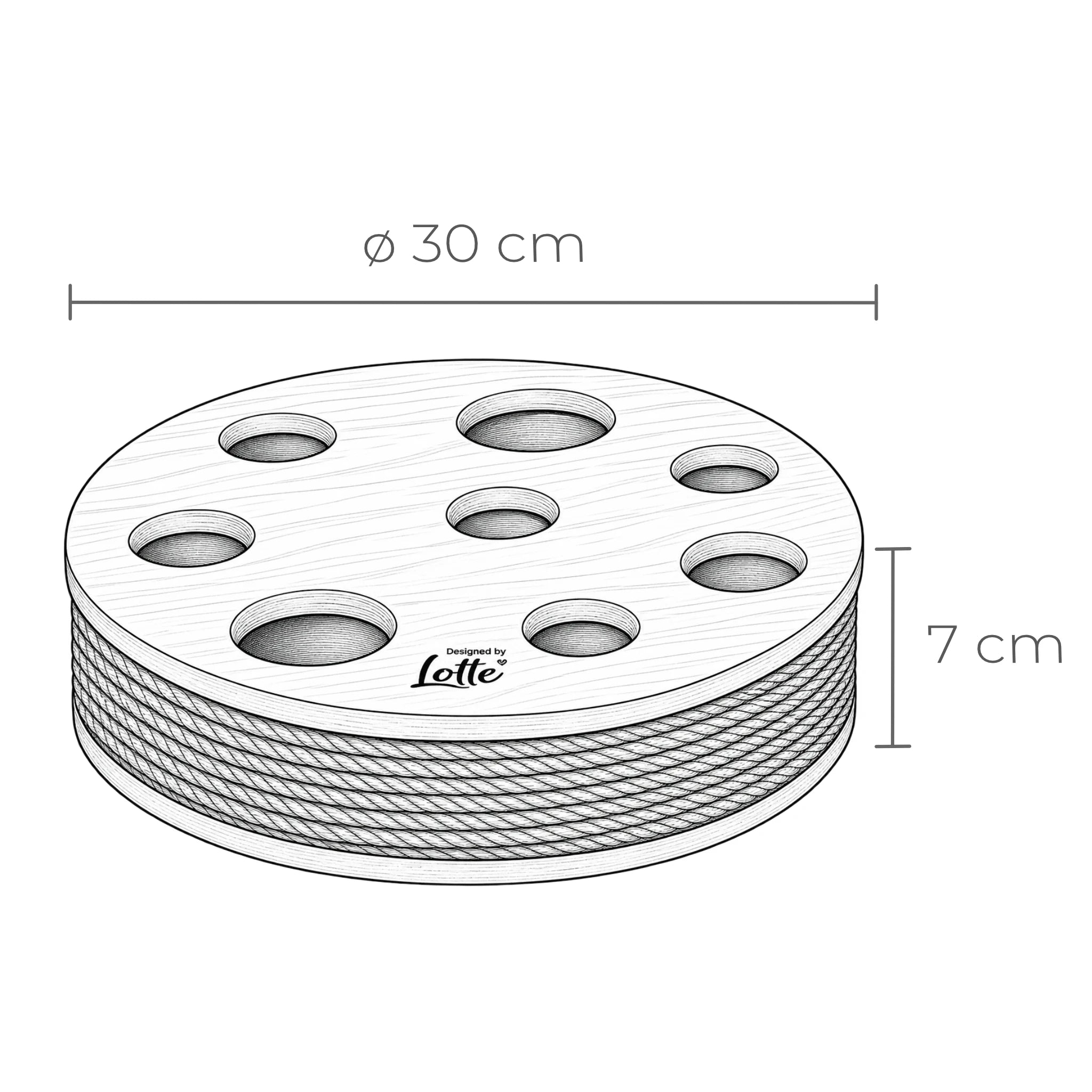 Modern scratching ball with feather