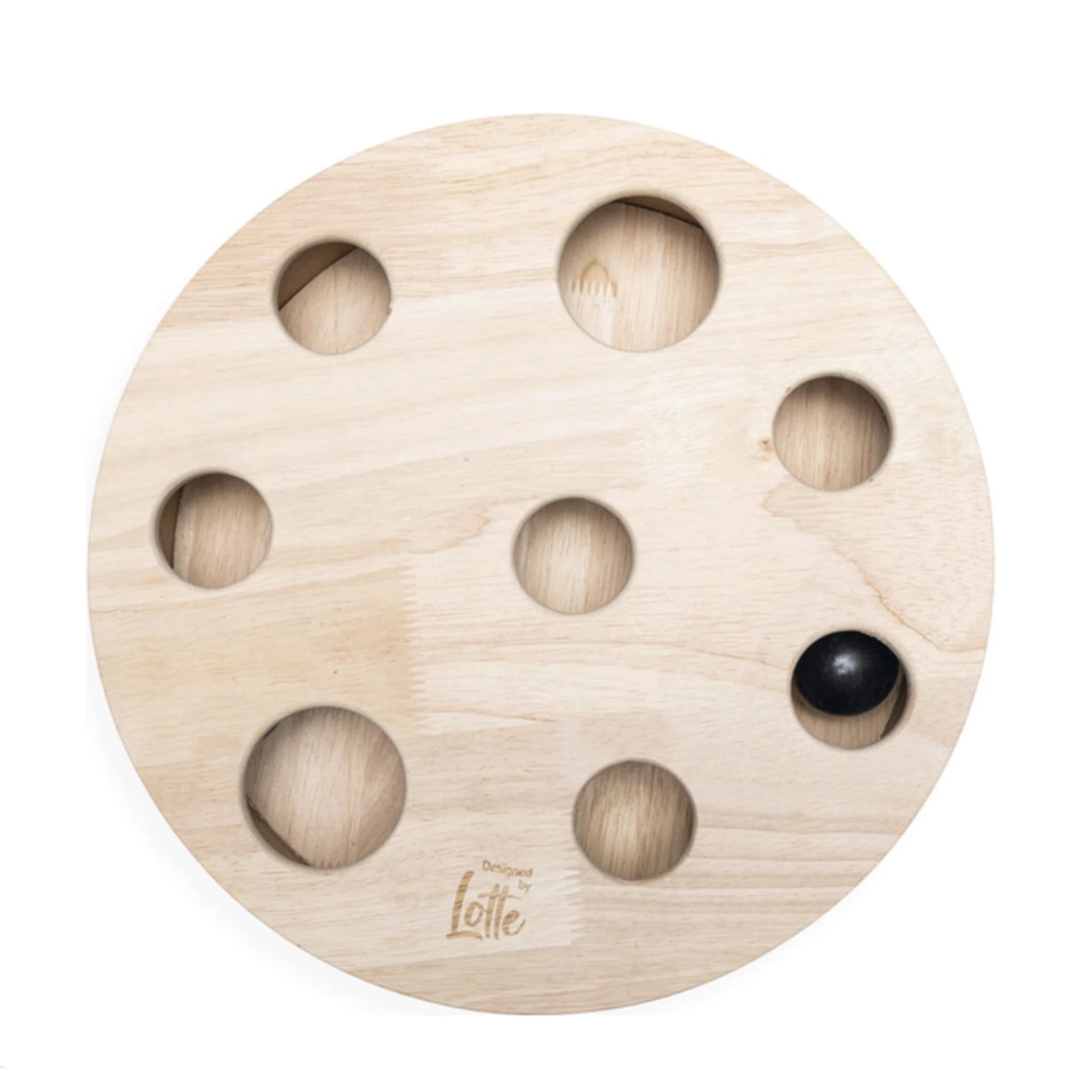 Modern scratching ball with feather