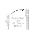 Bild in Galerie-Betrachter laden, Ausziehbarer Tisch-Kratzbaum, höhenverstellbar von 66 bis 78 cm, Ø 9 cm – moderne, stabile Kratzlösung.
