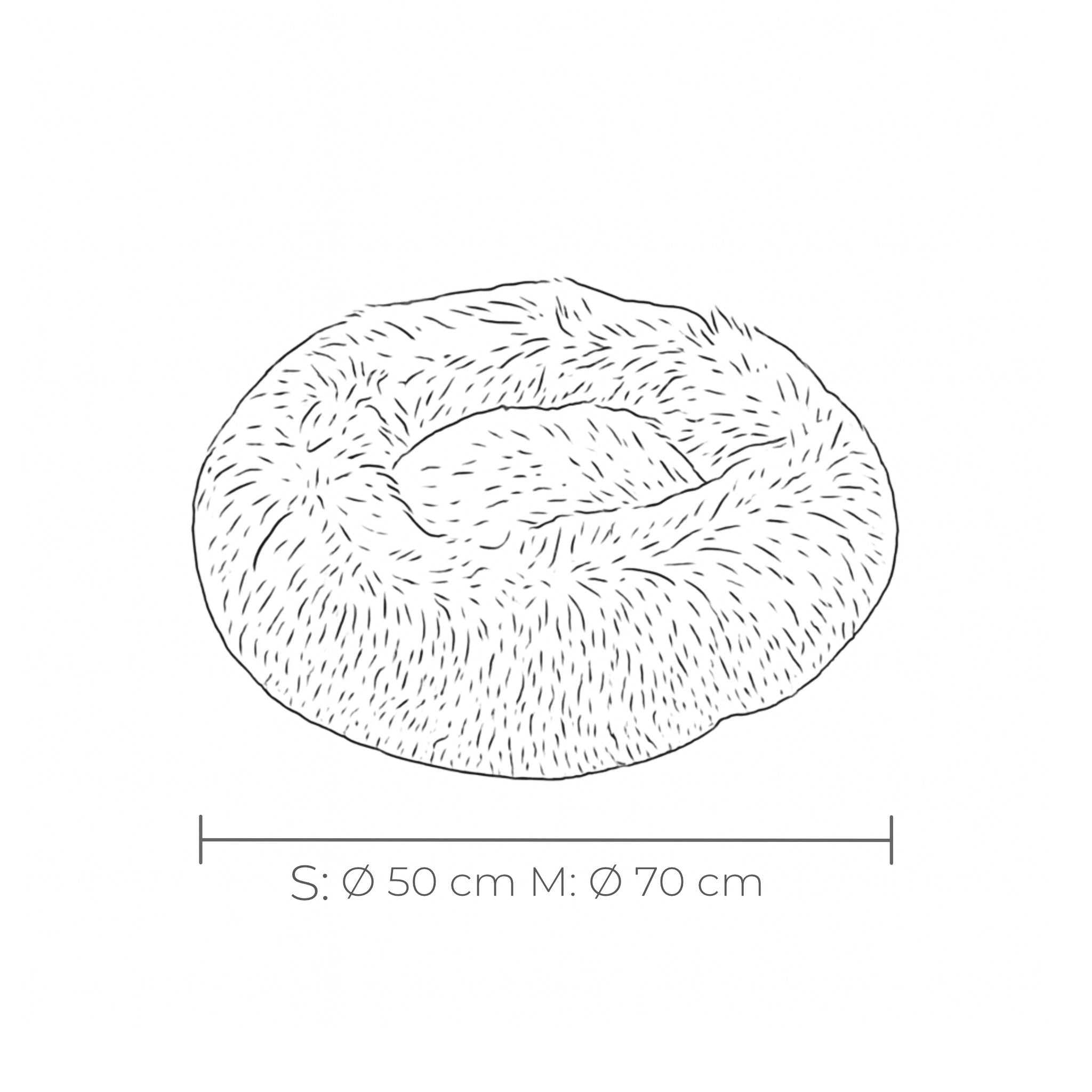 Flauschiges Katzenbett - Donut