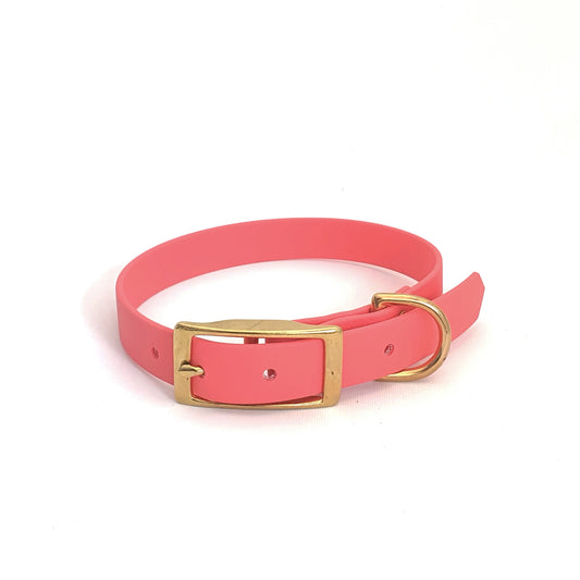 Biothane Halsband in rosa– robust, wasserfest & geruchsneutral – Made in Germany