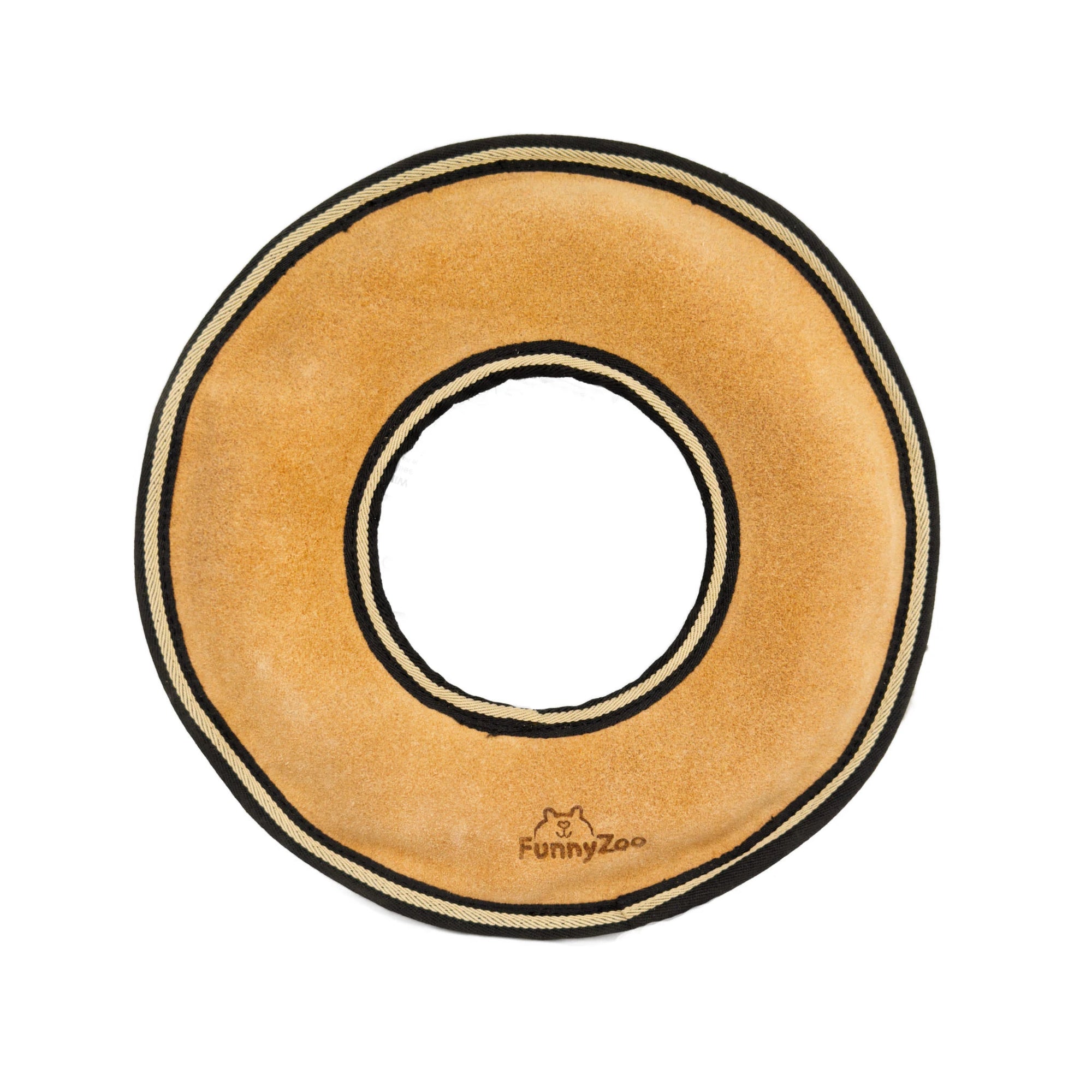 Hundespielzeug Frisbee aus Wildleder – Draufsicht