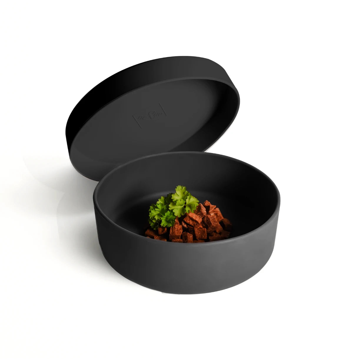 Silikon-Futternapf mit Deckel – 3-in-1-Funktion, luftdicht & rutschfest.