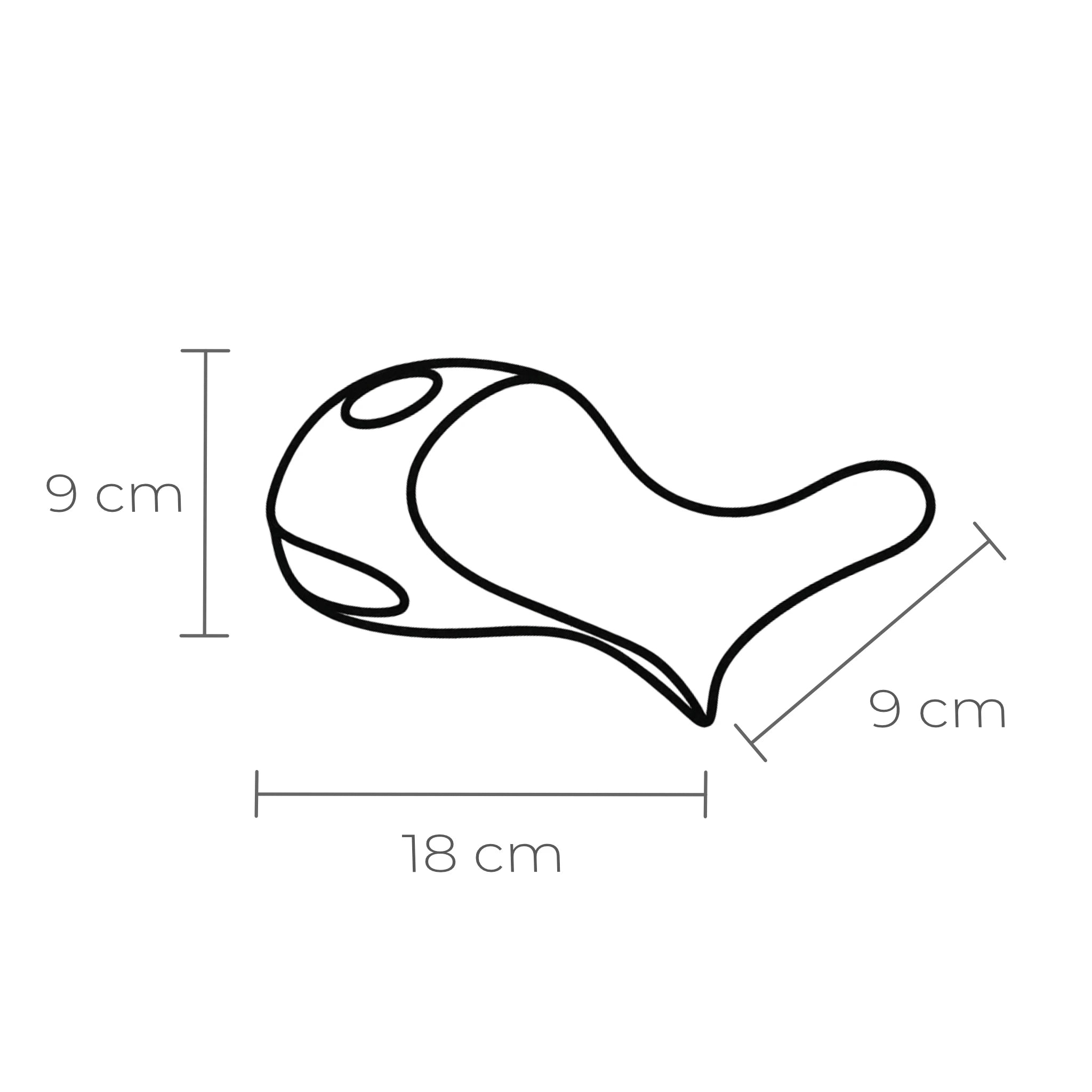 Katzentrinkspender aus Silikon – Abmessungen 18 × 9 × 6 cm.
