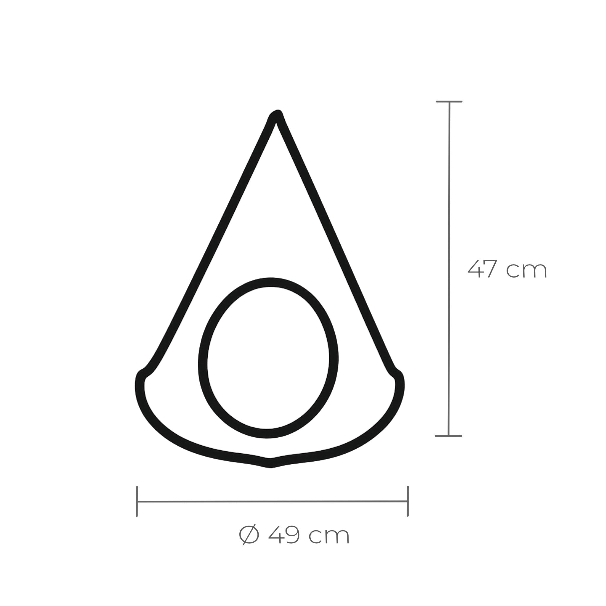 Katzenhöhle Ø 49 × 47 cm – modernes Katzenzelt aus langlebigem Filz.