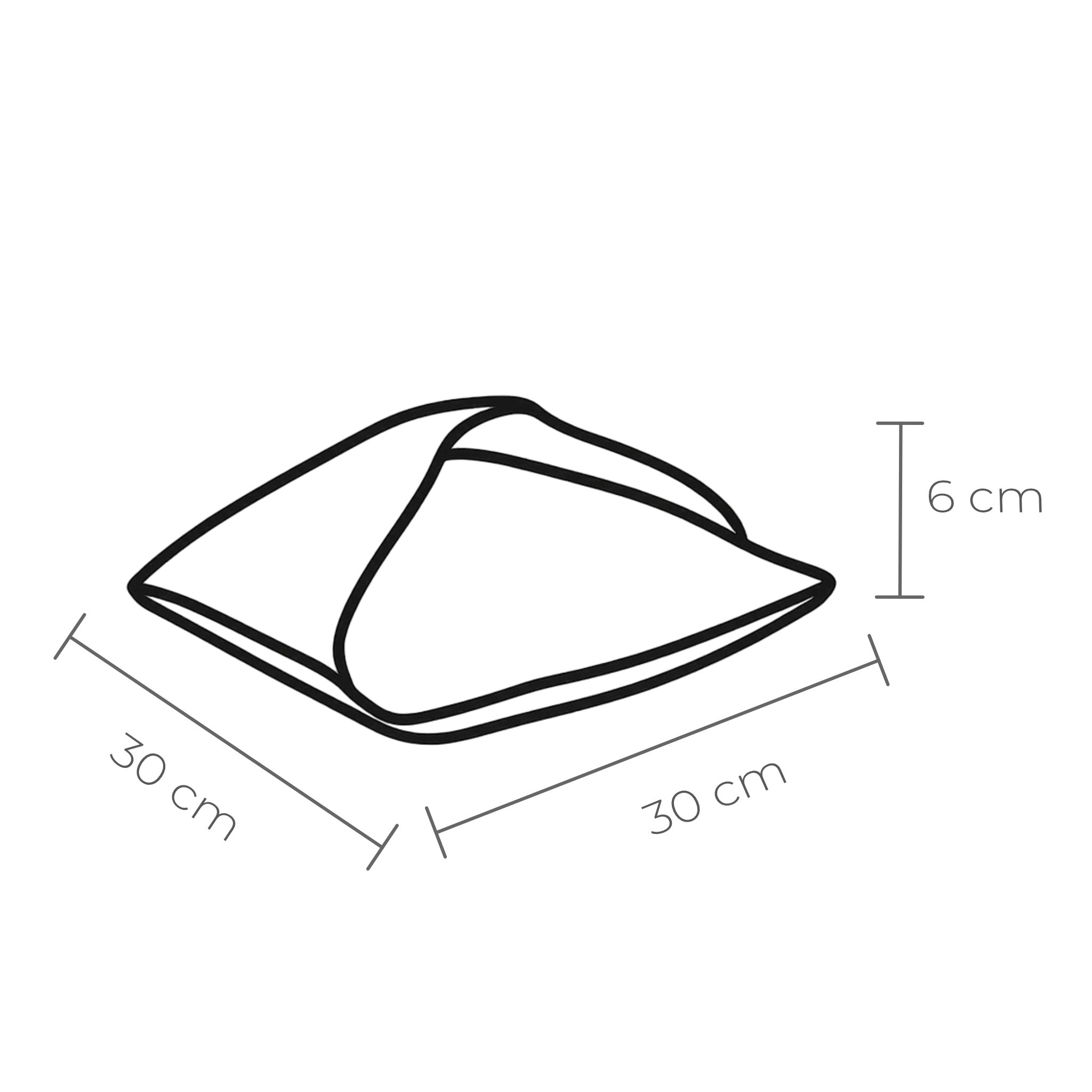 Katzenschlafsack 50 × 50 × 6 cm – pflegeleicht und maschinenwaschbar.