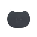 schwarze Katzenstreumatte mit Struktur und geprägtem Tiermotiv – rutschfest & pflegeleicht.