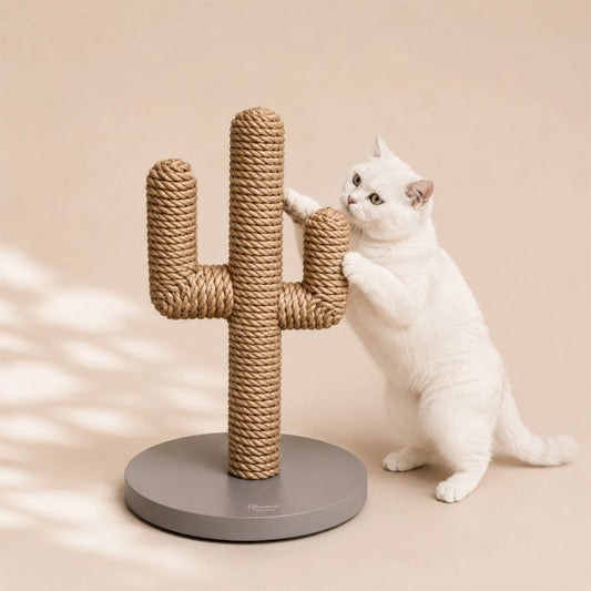 Kratzbaum für Katzen aus Hanfseil "Cactus"
