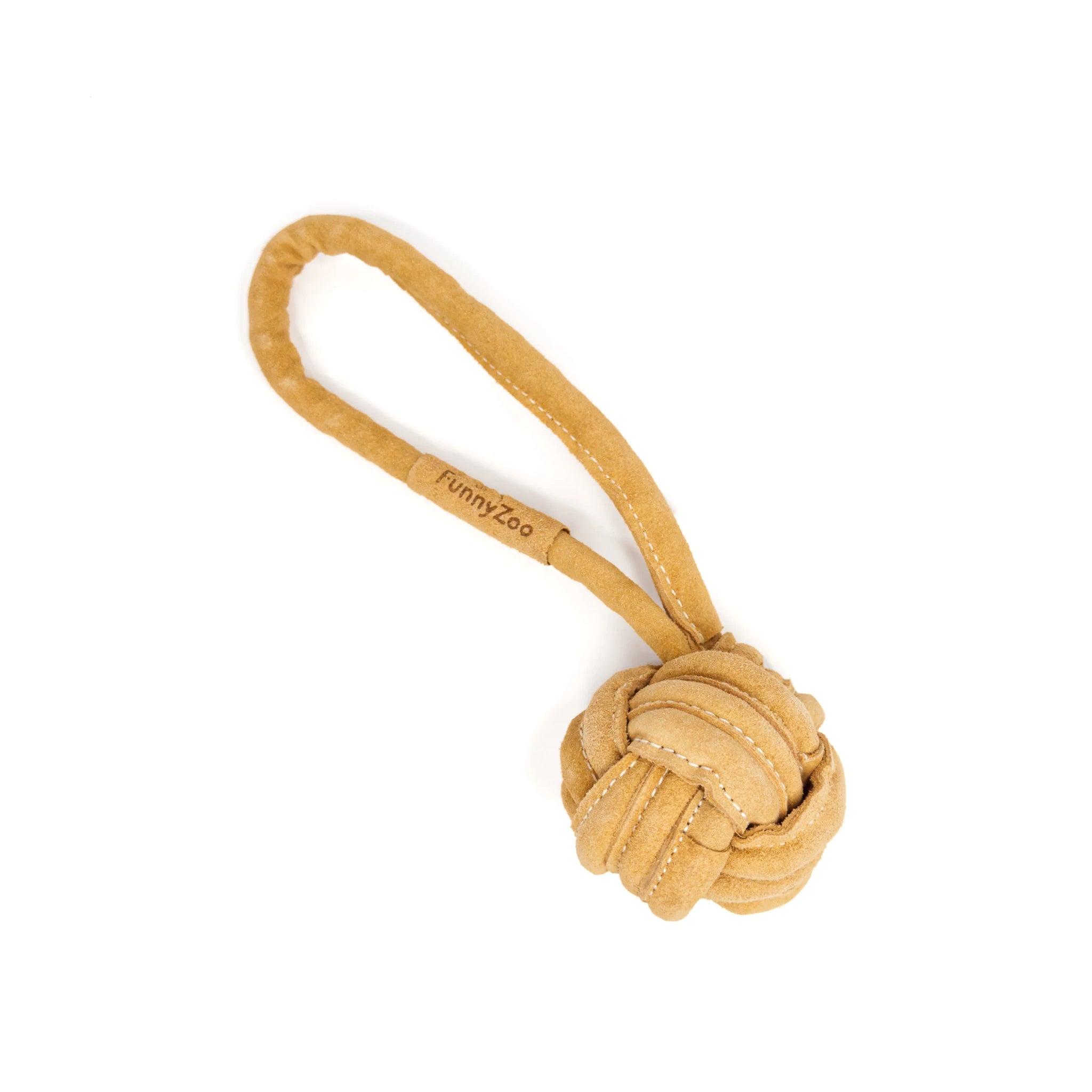 Robust throwing toy / Suede sling ball