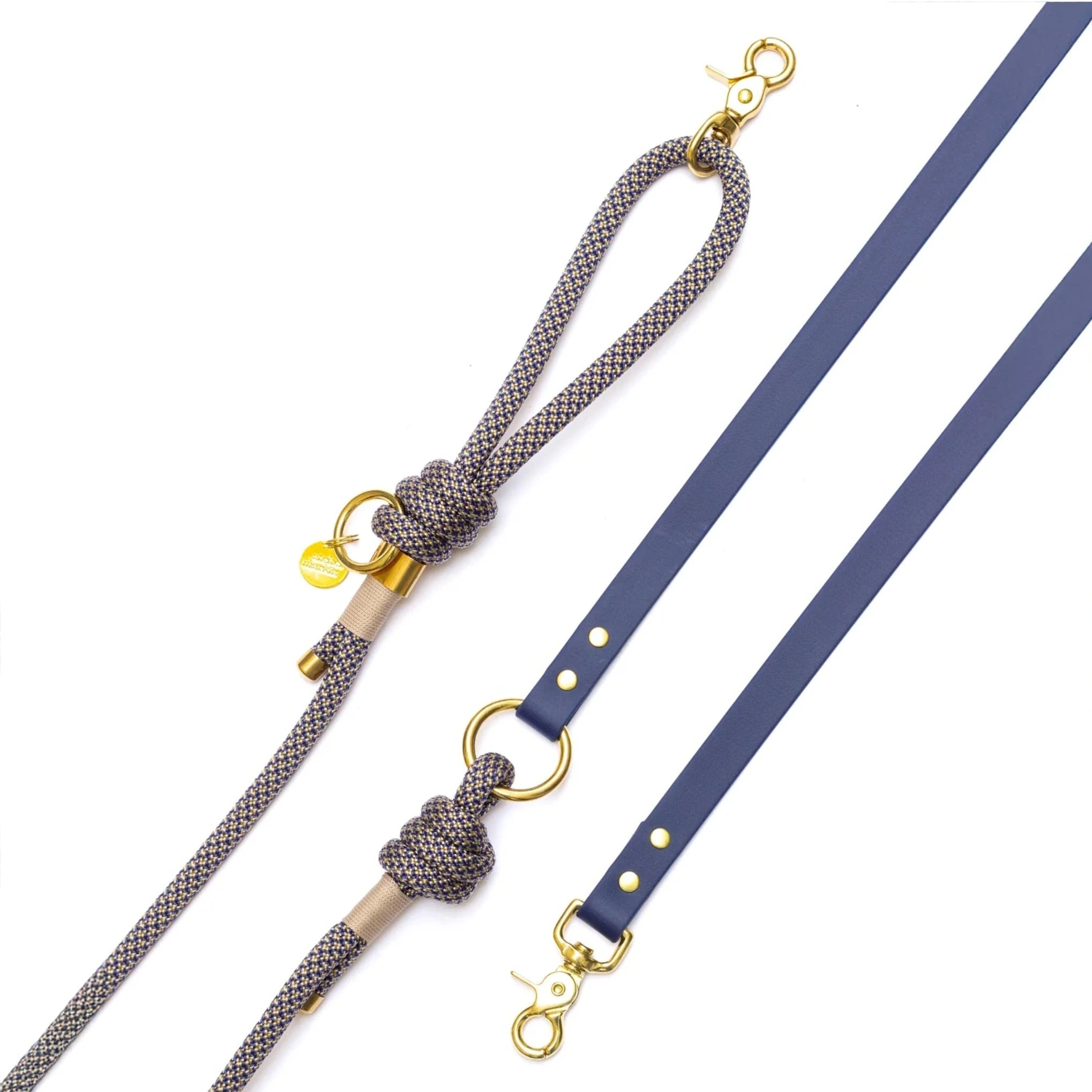 Hochwertige Freihandleine aus Tau & Biothane- 3fach verstellbar