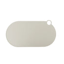 Silikon-Napfunterlage 25×49 cm – rutschfest, wasserfest & modern in hellgrau.