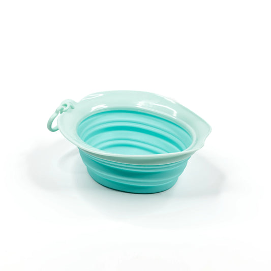 Mobiler Wassernapf für Hunde in Türkis