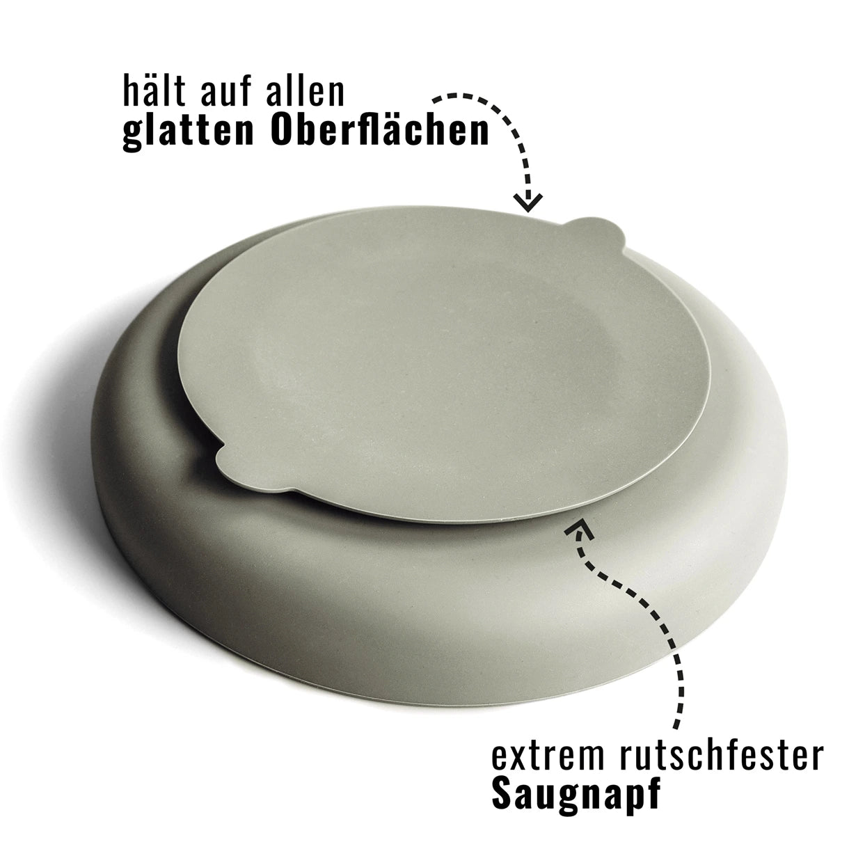 Detail Saugnapf – extrem rutschfest für glatte Oberflächen.