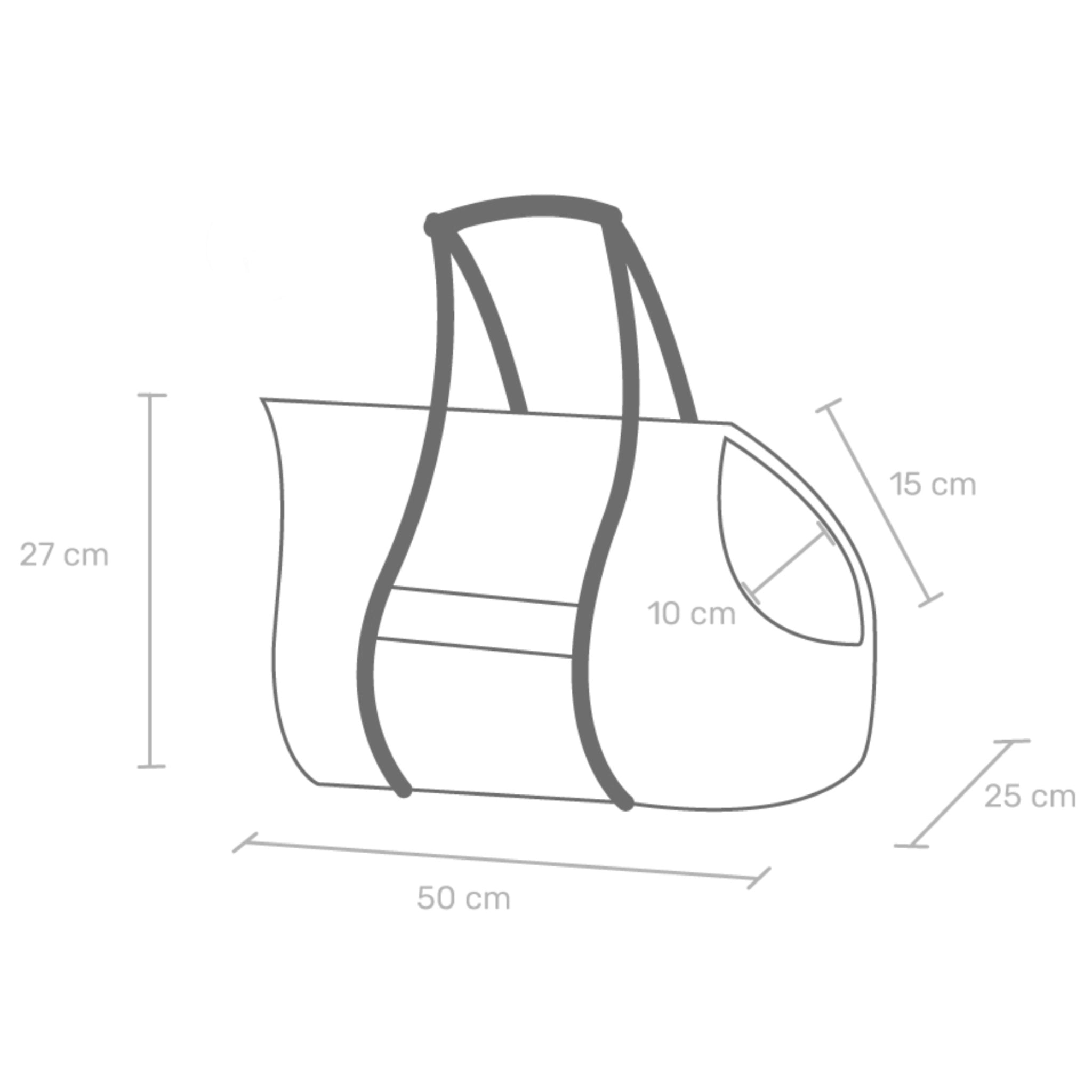 Tragetasche 50 × 25 × 27 cm – stilvolle Tasche für kleine Hunde und Katzen.“
